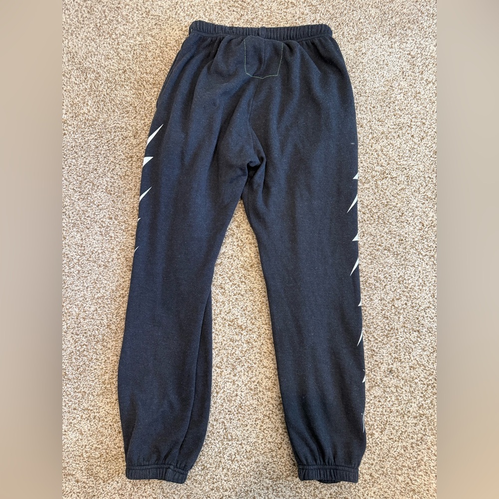 Aviator Nation Black Sweatpants with Lightning Bolt Accents - Picture 5 of 7